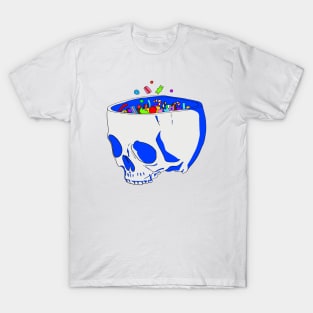 Halloween skull with candy T-Shirt